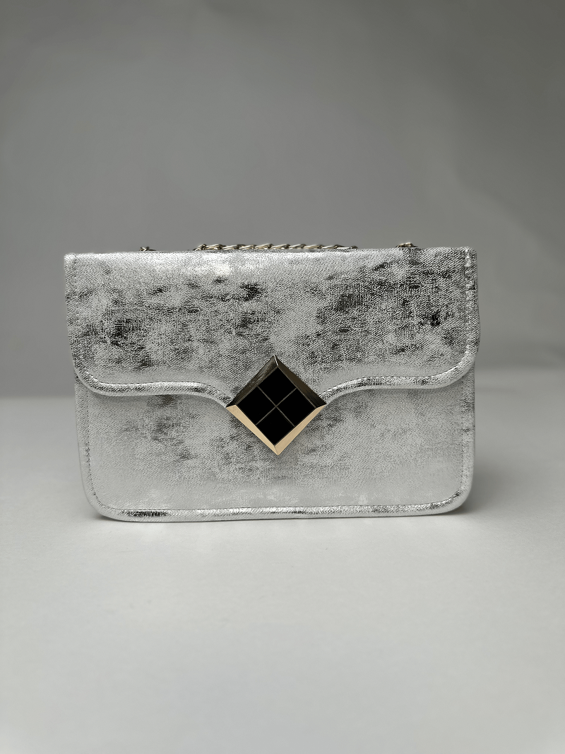 Silver Glittery Shoulder Bag