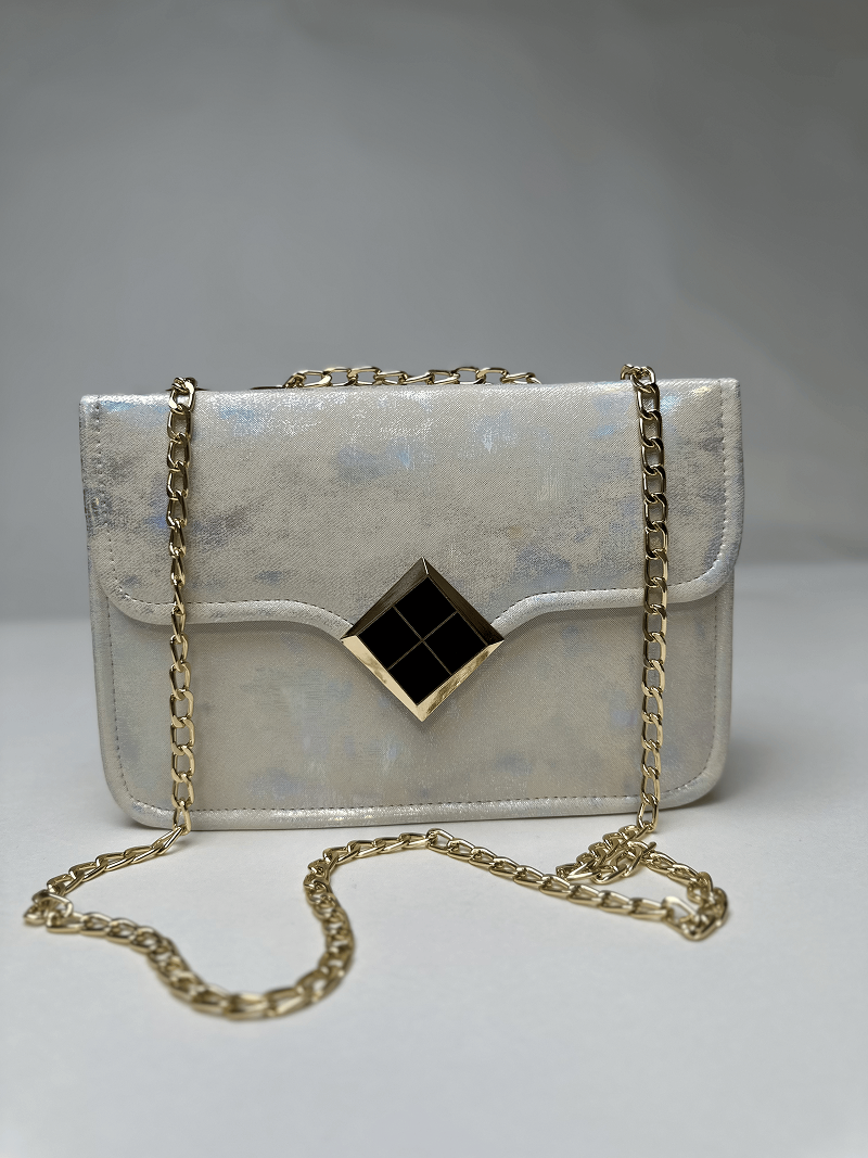 White Glittery Shoulder Bag