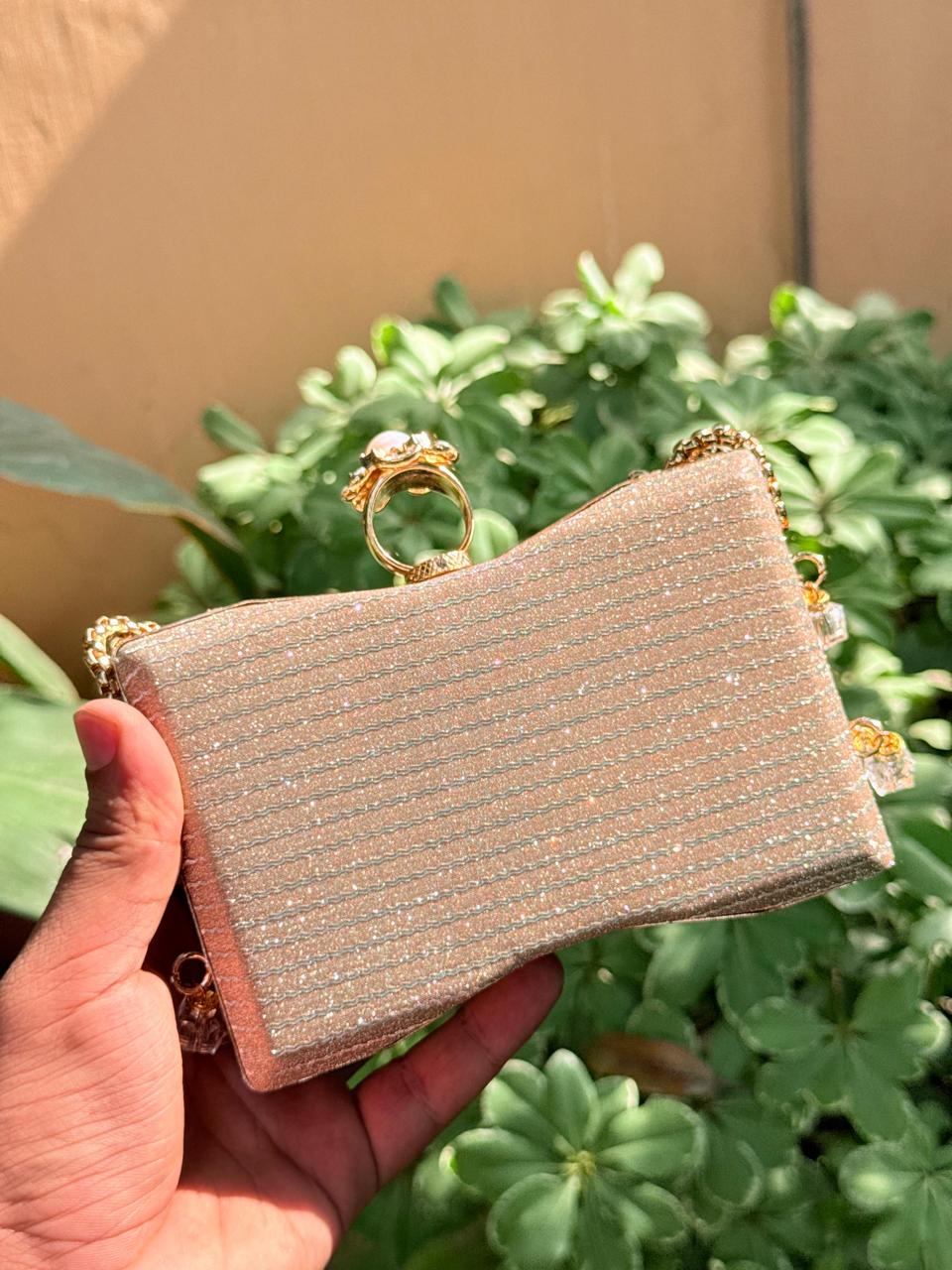 Golden Glam Clutch