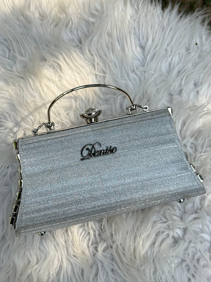 Silver Luxe Clutch